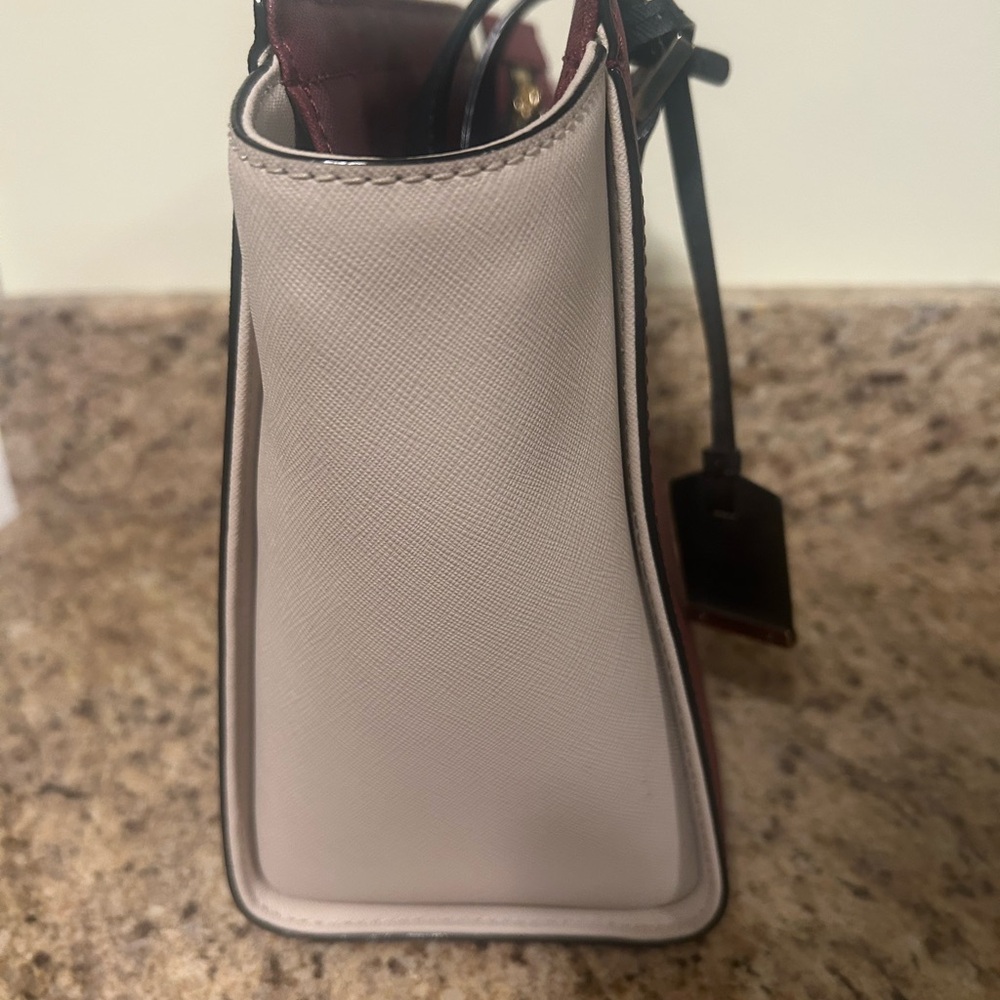 Kate Spade Cranberry and Black Bag - Picture 5 of 7